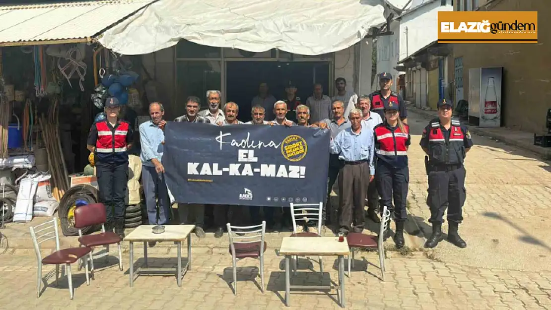 Elazığ'da jandarma ekiplerinin kadına yönelik şiddetle mücadele çalışmaları