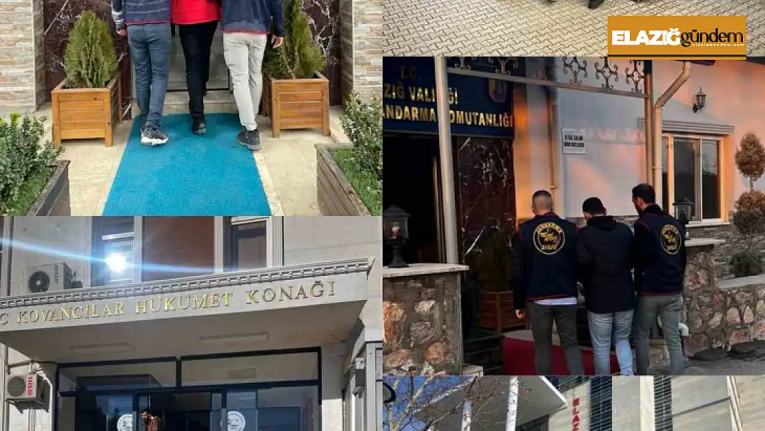 Elazığ'da jandarma son bir yılda 426 şüpheliyi yakaladı