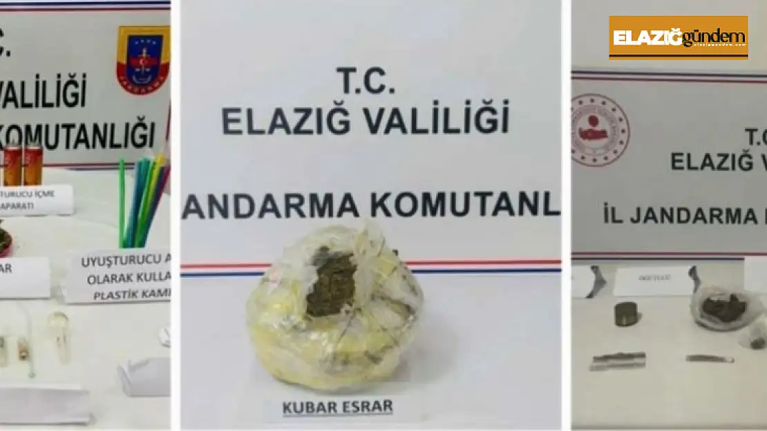 Elazığ'da jandarma uyuşturucuya geçit vermiyor