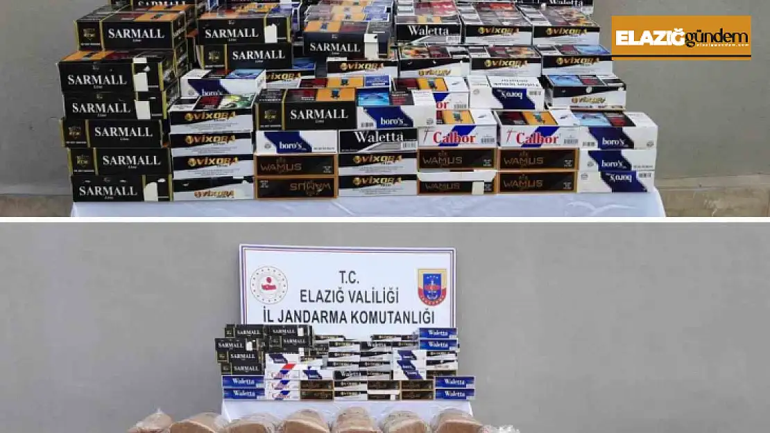 Elazığ'da kaçak 130 bin makaron ve 280 kilo tütün ele geçirildi