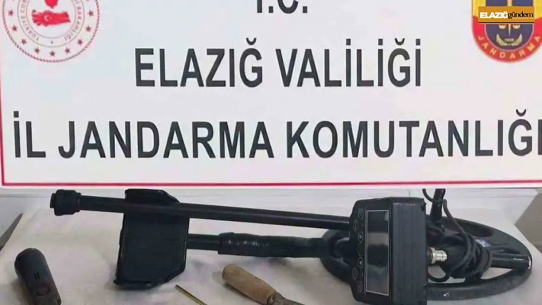 Elazığ'da kaçak kazı yapan 2 şüpheli yakalandı