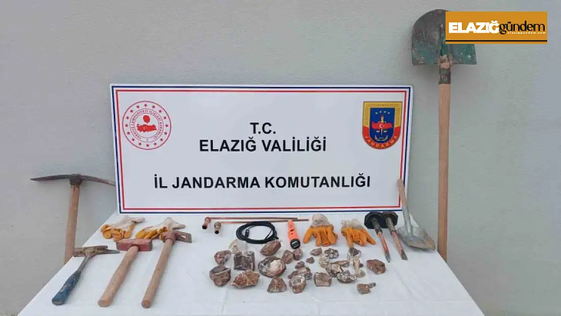 Elazığ'da kaçak kazı yapan şüpheli yakalandı