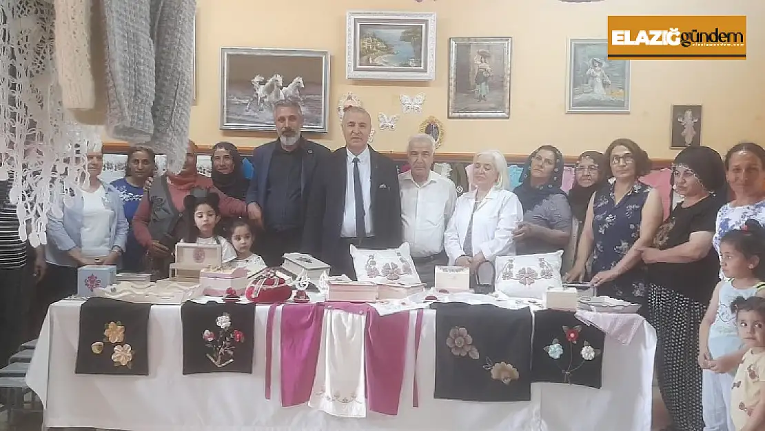 Elazığ'da kadınların el emekleri görücüye çıktı