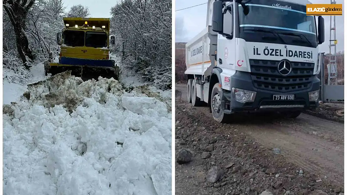 Elazığ'da kapalı köy yolu kalmadı