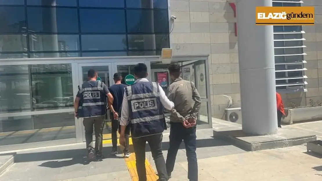 Elazığ'da kesinleşmiş hapis cezası bulunan 2 zanlı yakalandı