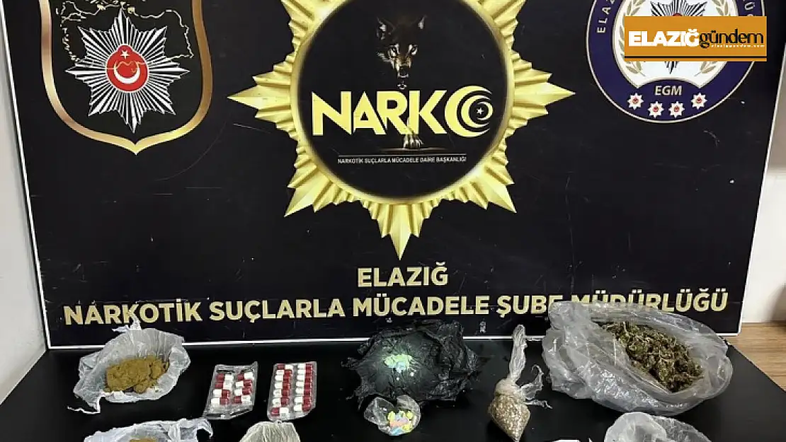 Elazığ'da kilo kilo uyuşturucu ele geçirildi: 3 tutuklama