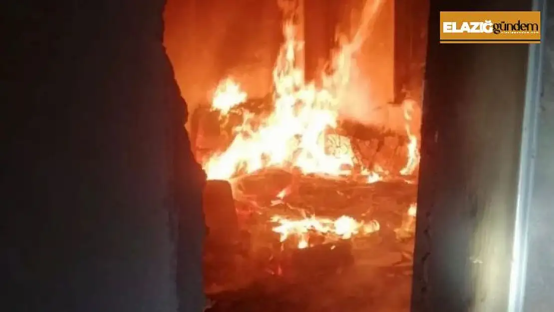 Elazığ'da korkutan yangın
