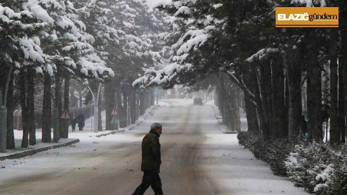 Elazığ'da meteorolojiden 'çığ' uyarısı