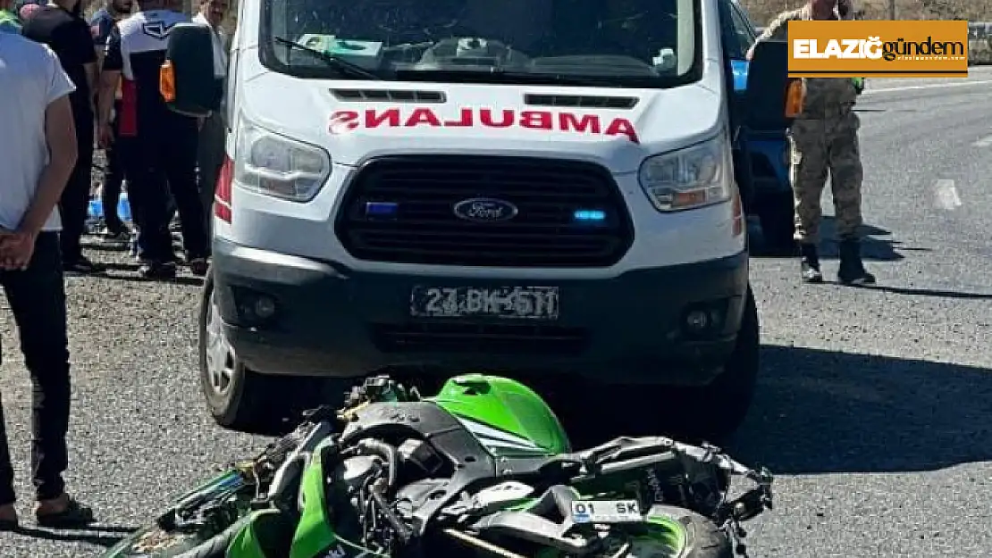 Elazığ'da motosiklet devrildi: 1 ölü