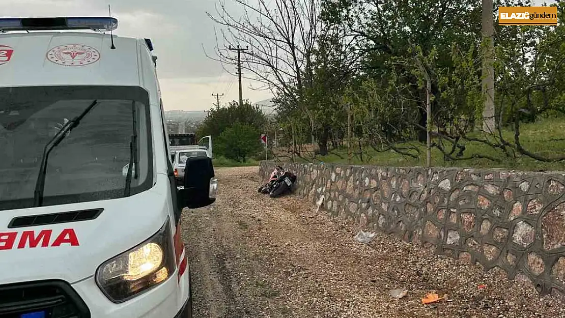 Elazığ'da motosiklet kazası: 1 yaralı