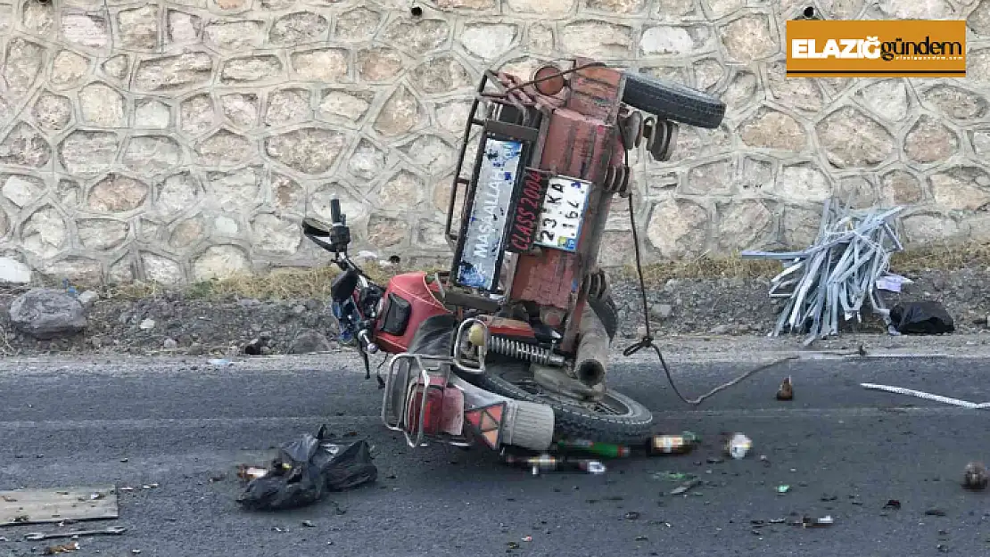 Elazığ'da motosiklet kazasında yaralanan sürücü, yaşam savaşını kaybetti