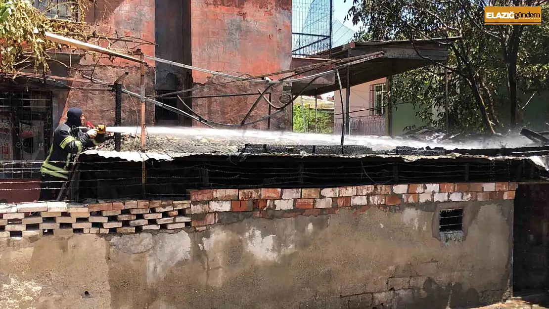 Elazığ'da odunluk yangını: 1 yaralı