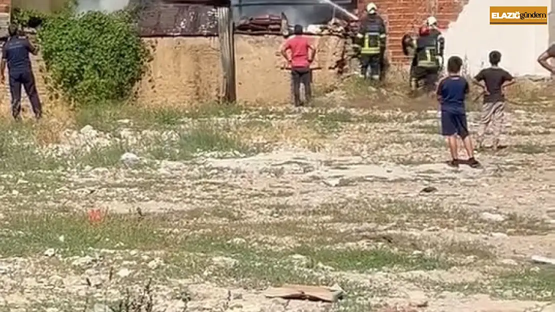 Elazığ'da odunluk yangını söndürüldü