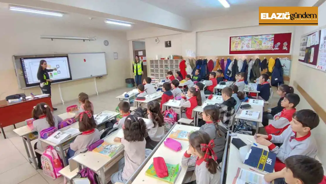 Elazığ'da öğrencilere trafik eğitimi verildi