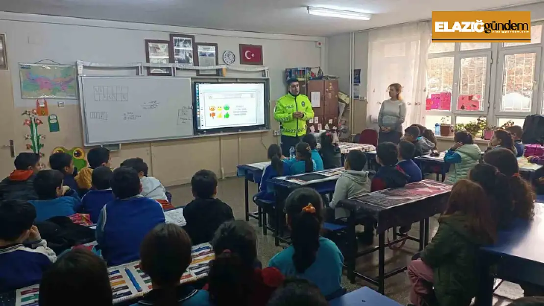 Elazığ'da öğrencilere trafik eğitimi verildi