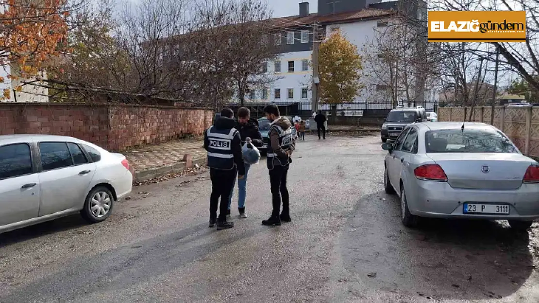 Elazığ'da okul önlerinde denetim