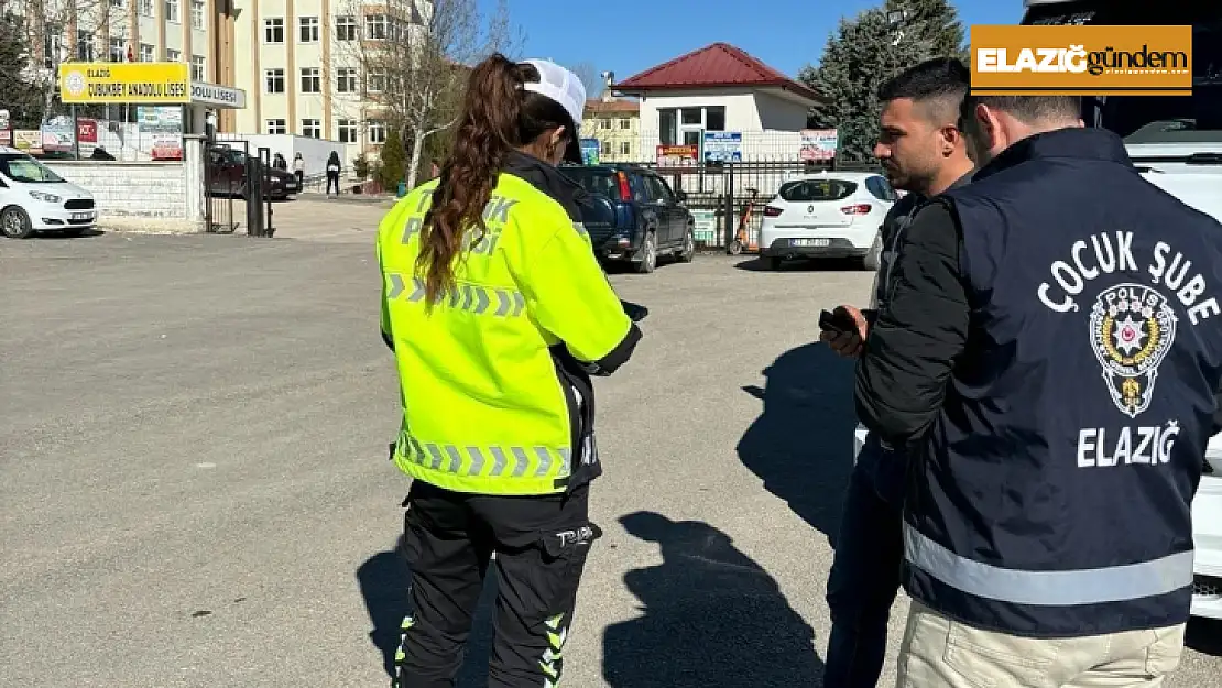 Elazığ'da okul önü denetimleri sürüyor