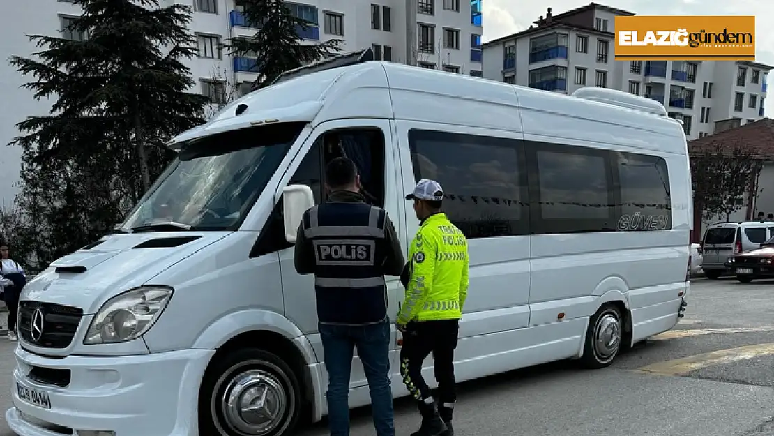 Elazığ'da okul önü denetimleri sürüyor