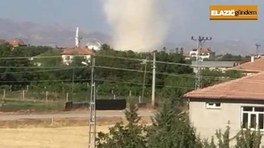 Elazığ'da oluşan hortum korkuttu