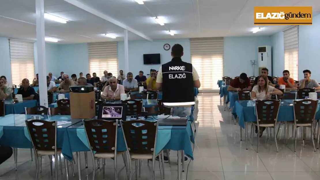 Elazığ'da Orman Müdürlüğü personeline uyuşturucu ile mücadele eğitimi verildi