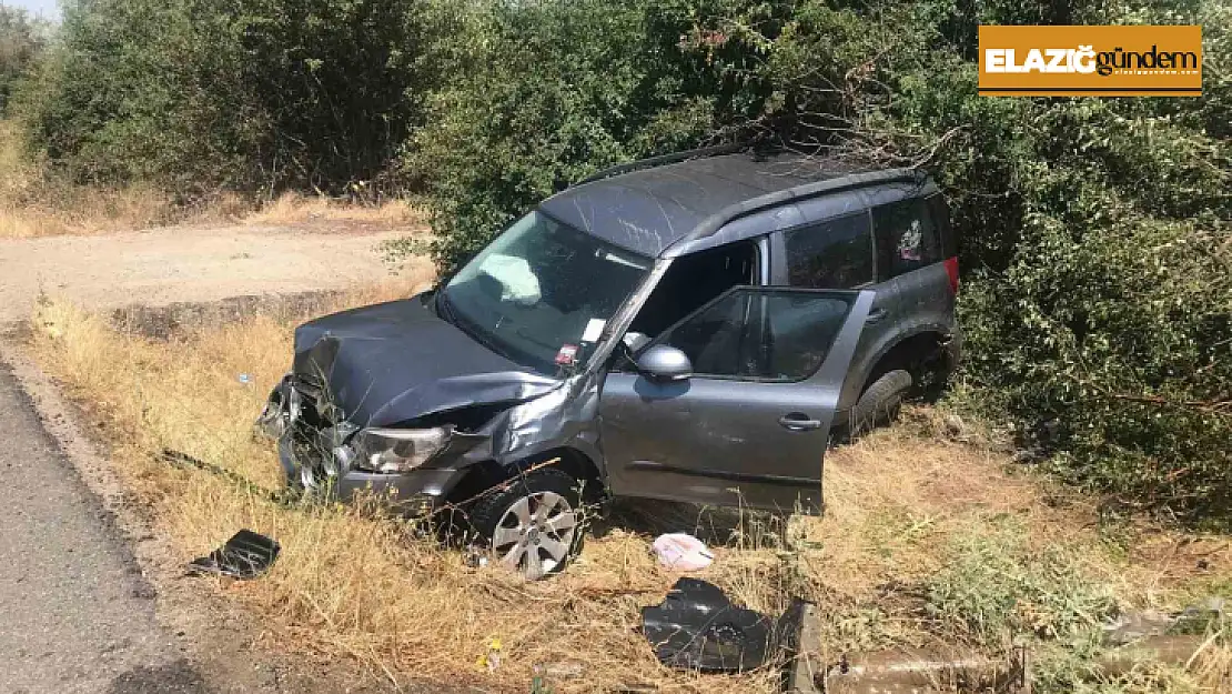 Elazığ'da otomobil şarampole uçtu: 4 yaralı
