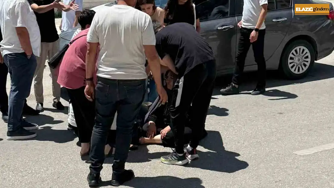 Elazığ'da otomobilin çarptığı yaya yaralandı