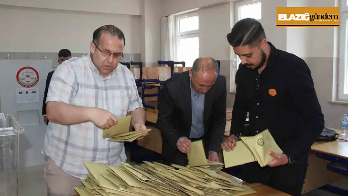 Elazığ'da oy kullanma işlemi sona erdi