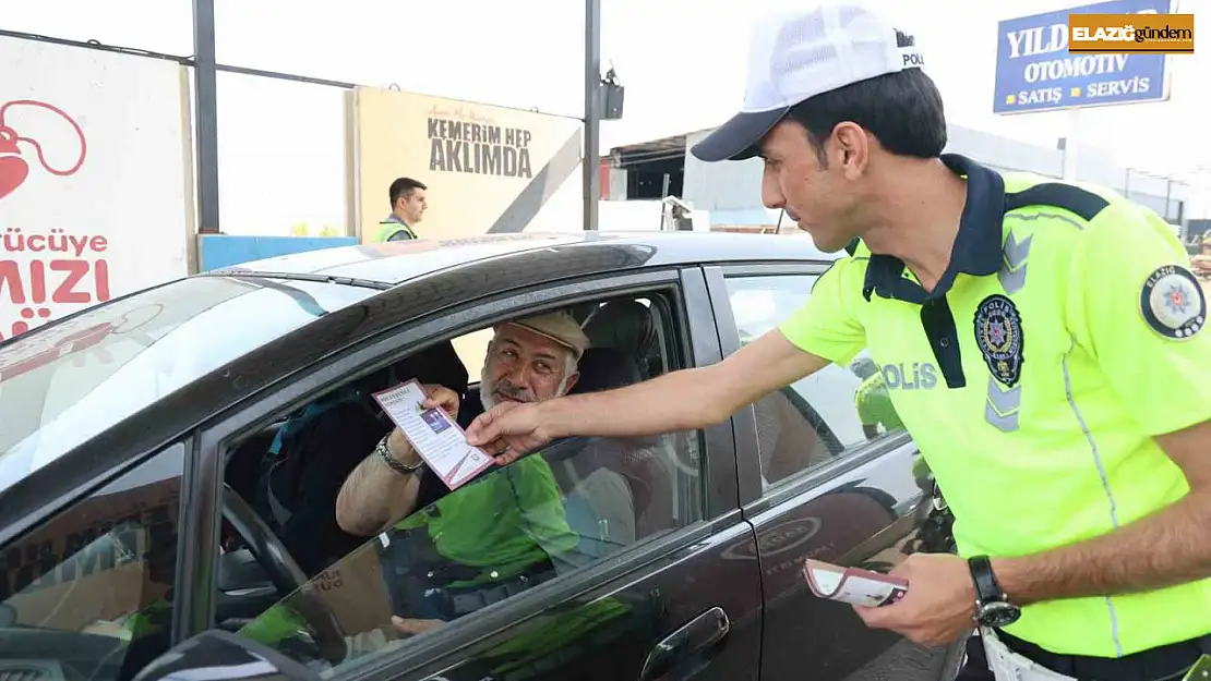 Elazığ'da polis ekiplerinden bayram denetimi