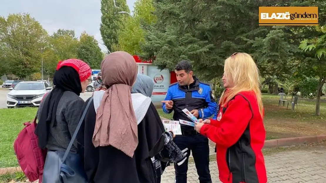 Elazığ'da polis, üniversite öğrencilerini bilgilendirdi