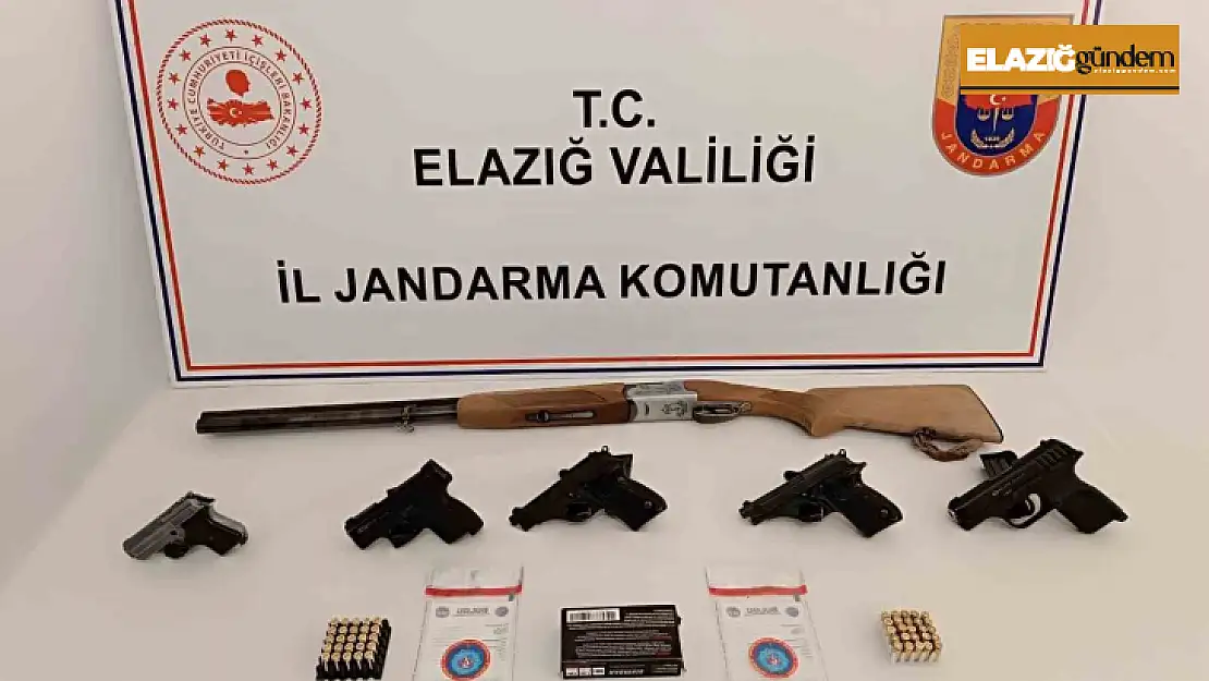 Elazığ'da ruhsatsız silah operasyonu