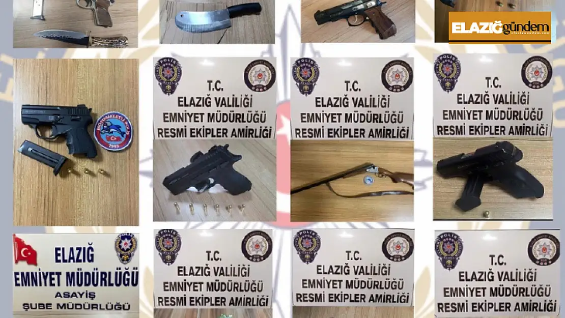 Elazığ'da ruhsatsız silah operasyonu: 23 gözaltı