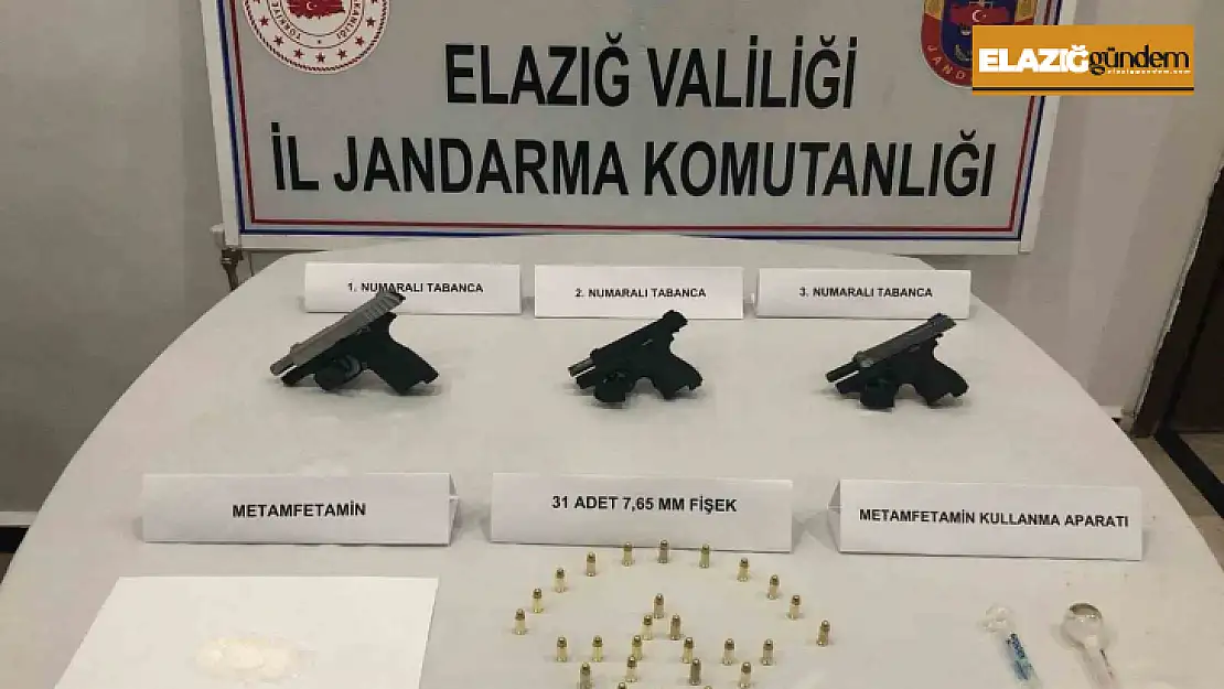 Elazığ'da ruhsatsız silah ve uyuşturucu operasyonu: 2 gözaltı