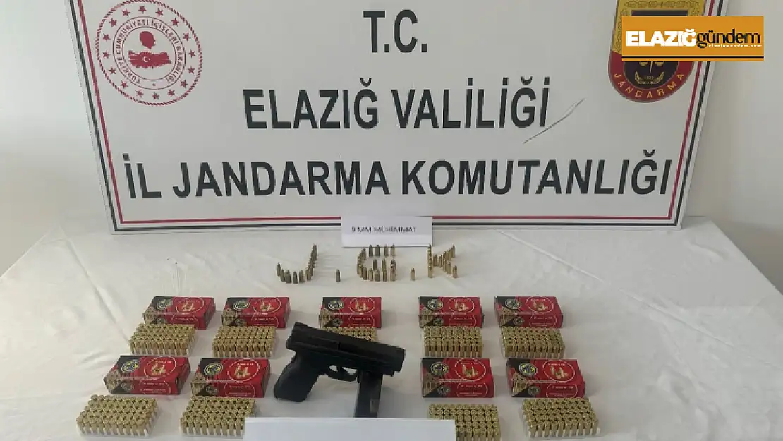 Elazığ'da ruhsatsız tabanca ele geçirildi