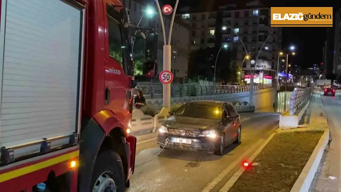 Elazığ'da sağanak yağışta alt geçit suyla doldu, facianın eşiğinden dönüldü