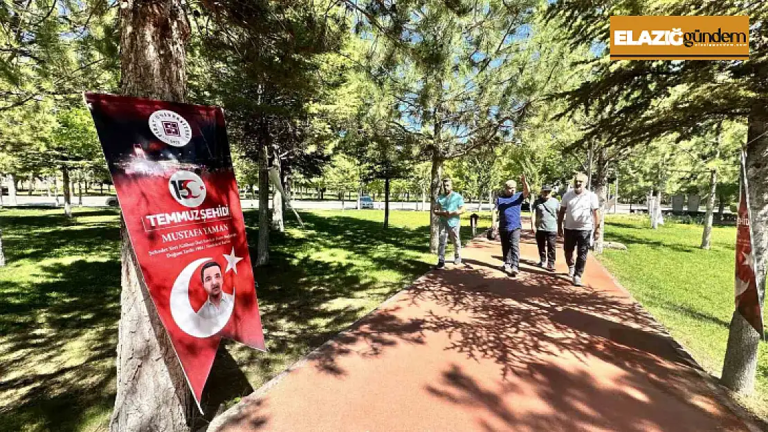 Elazığ'da şehitler yolu yürüyüş parkuru ve sergi açılışı