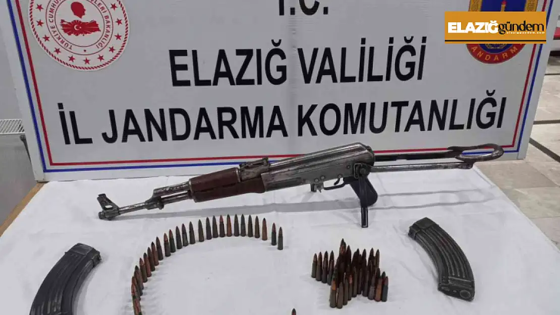 Elazığ'da silah kaçakçılarına yönelik operasyonda Kalaşnikof ele geçirildi