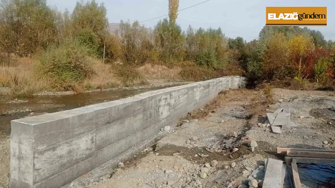 Elazığ'da sulama tesisi çalışmaları sürüyor