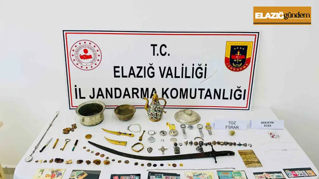 Elazığ'da tarihi eser kaçakçılığı operasyonu