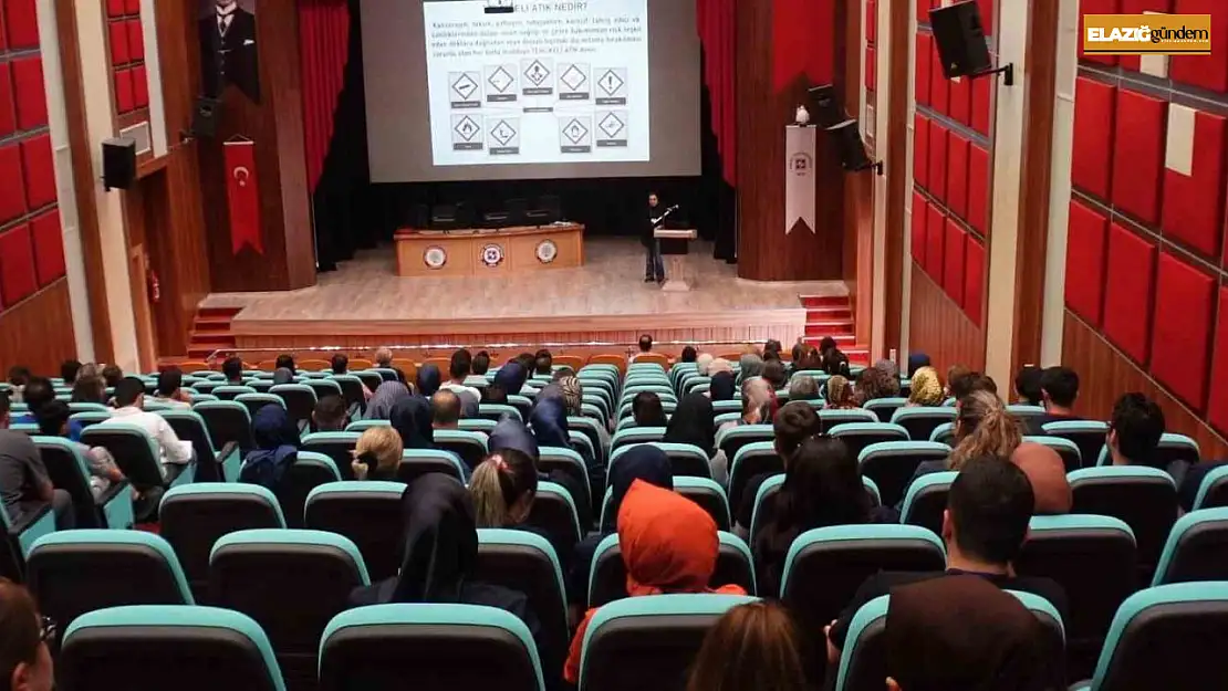 Elazığ'da tehlikeli madde ve tıbbi atık yönetimi eğitimi