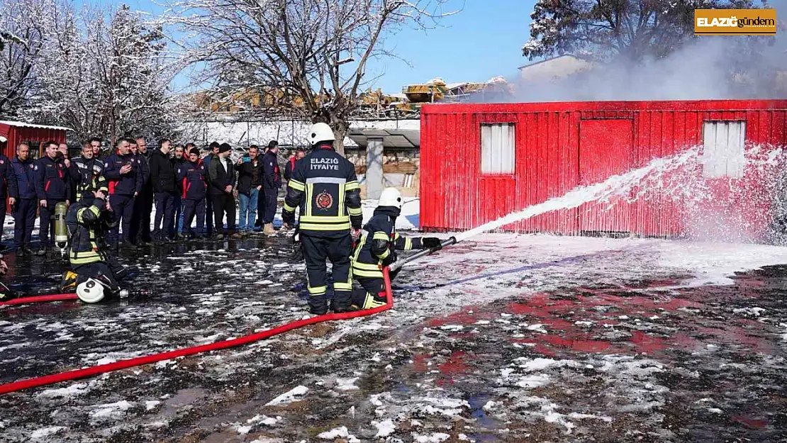 Elazığ'da Temel İtfaiye Eğitimi sona erdi