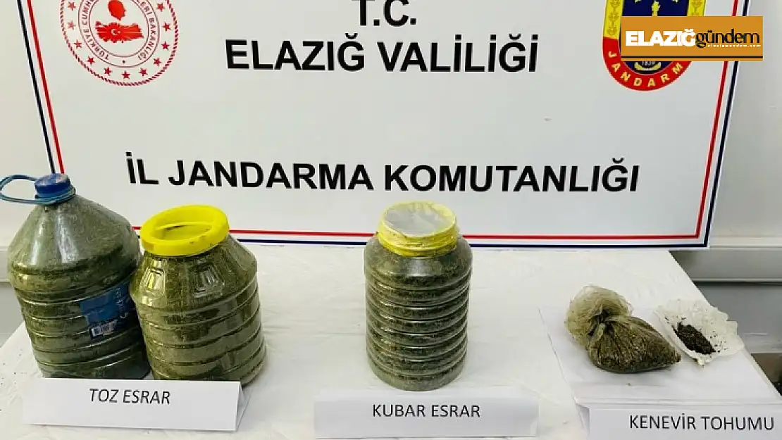 Elazığ'da toprağa gömülü vaziyette 14 kilo esrar ele geçirildi