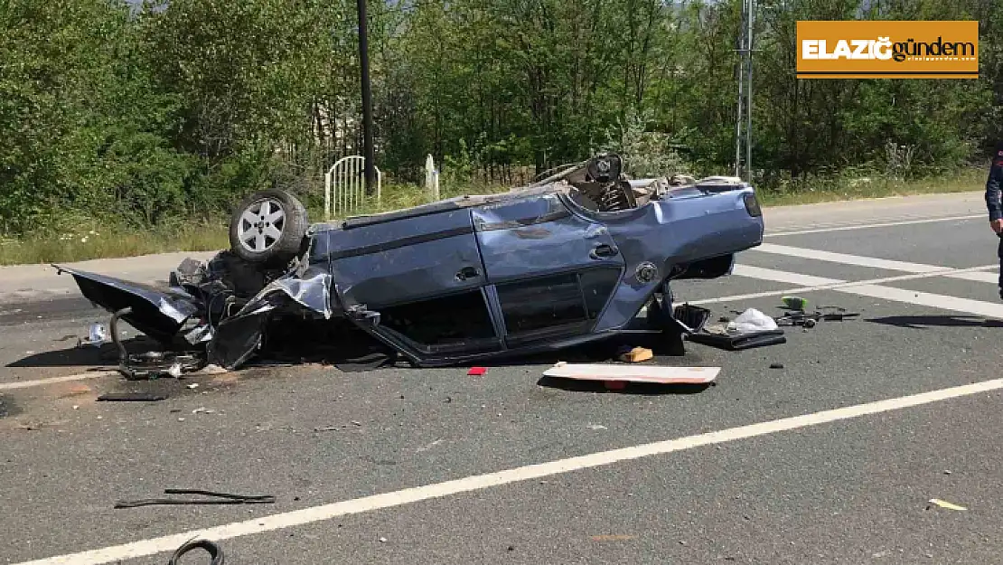 Elazığ'da trafik kazası: 1'i ağır 3 yaralı