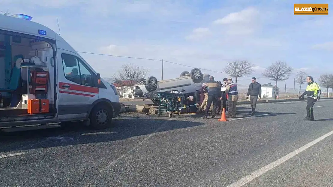 Elazığ'da trafik kazası: 1'i ağır 4 yaralı