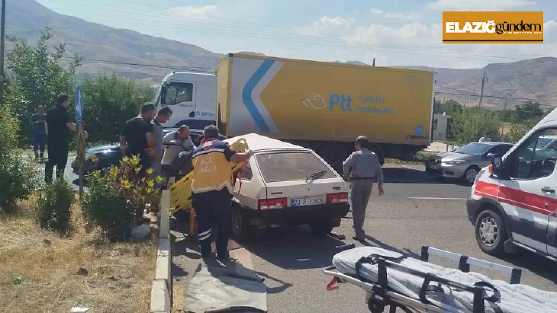 Elazığ'da trafik kazası: 1 yaralı