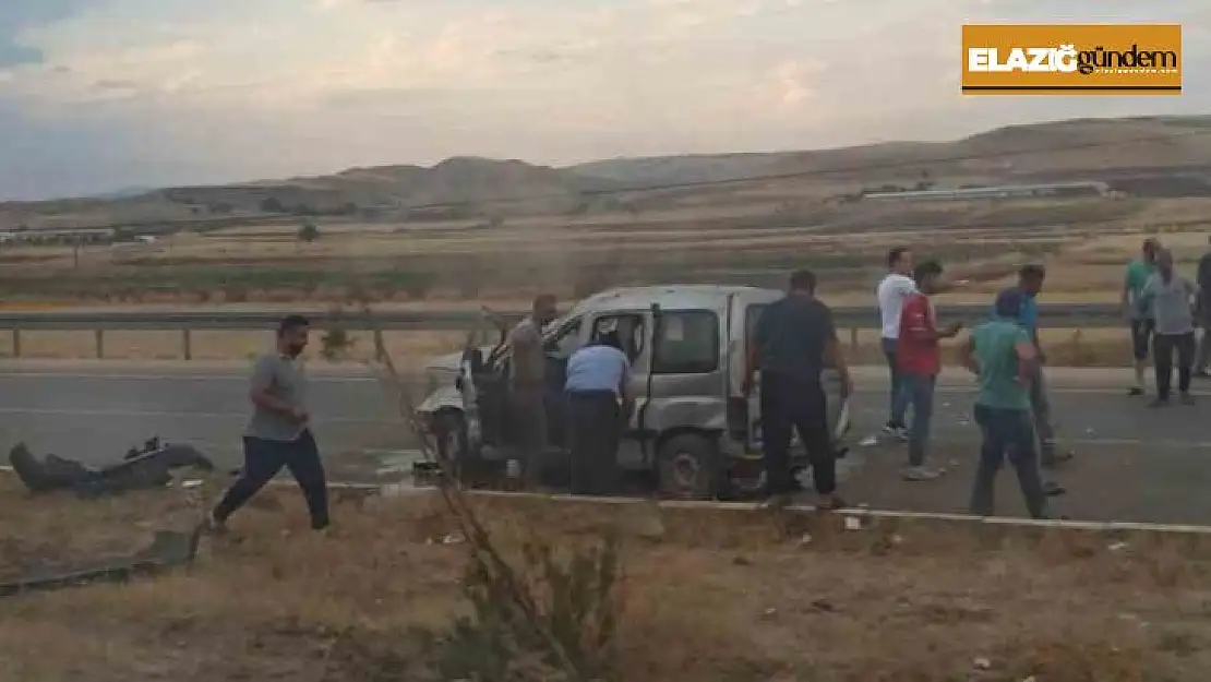 Elazığ'da trafik kazası: 2 yaralı