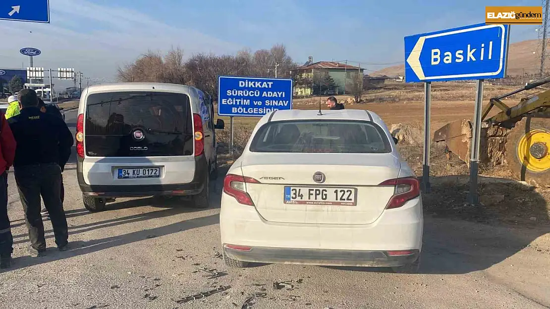 Elazığ'da trafik kazası: 2 yaralı