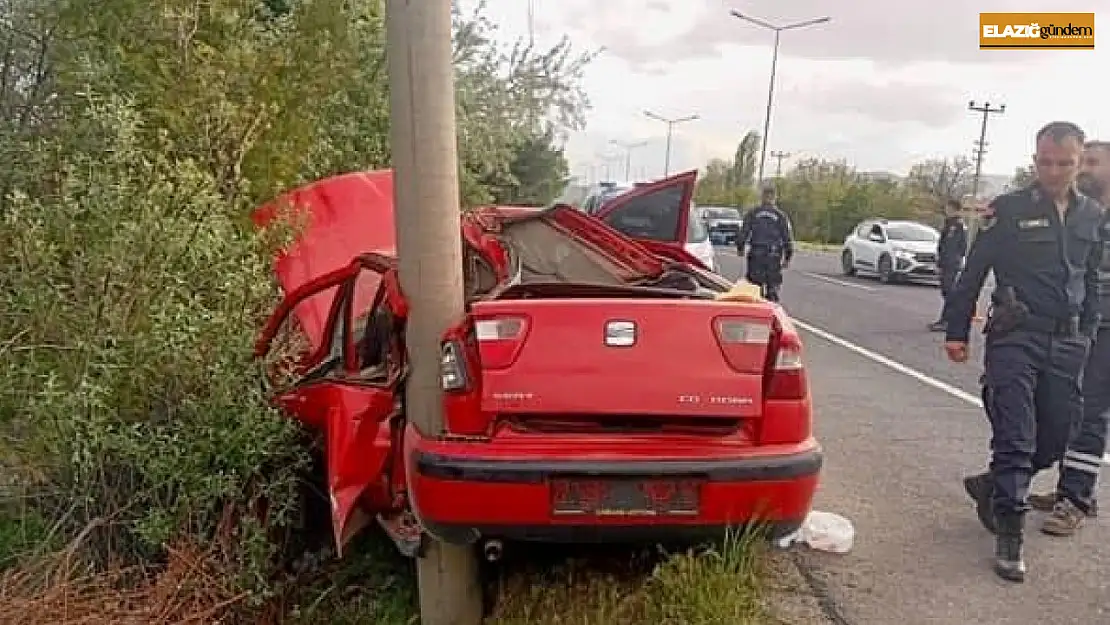 Elazığ'da trafik kazası: 2 yaralı