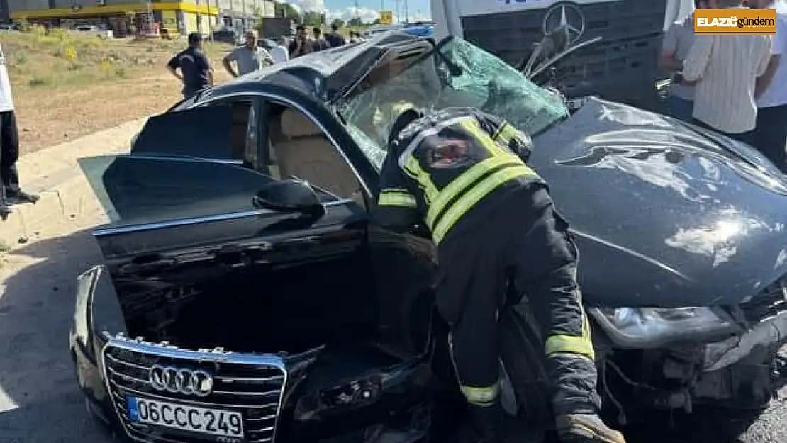 Elazığ'da trafik kazası: 2 yaralı