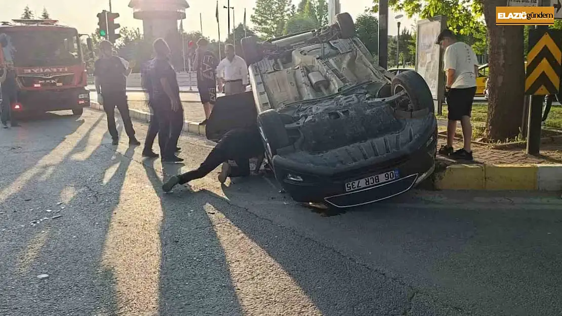 Elazığ'da trafik kazası: 2 yaralı