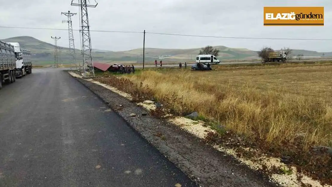 Elazığ'da trafik kazası:2 yaralı